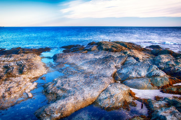 Newport Rhode Island Atlantic Ocean rocky shore