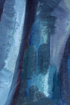 Blue Brushstroke Art Abstract Grunge Background