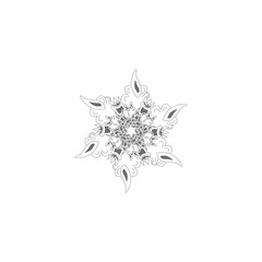 snowflake isolated on white background
