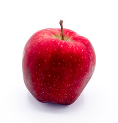 Fresh red apple isolated on white. With clipping path