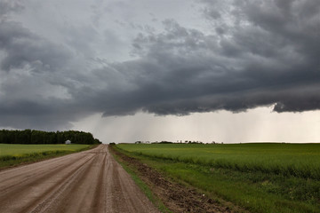 Fototapeta premium Prairie Storm Clouds Canada