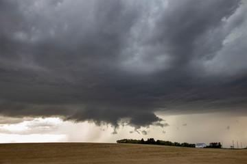 Naklejka na ściany i meble Prairie Storm Clouds Canada