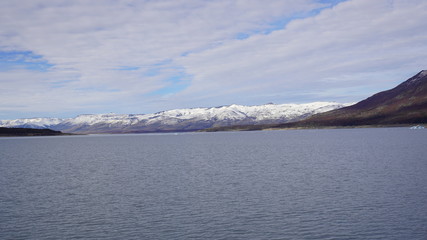 A view from perito moreno glacier in los glaciares