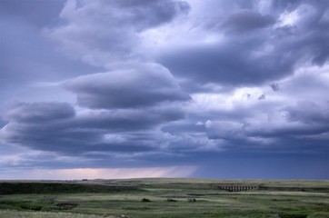 Obraz premium Prairie Storm Clouds Canada