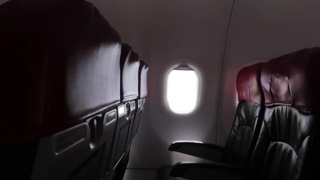 View inside an empty aircraft.