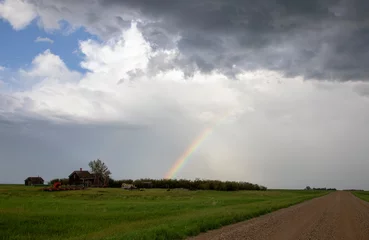 Fotobehang Prairie Storm Clouds Canada © pictureguy32