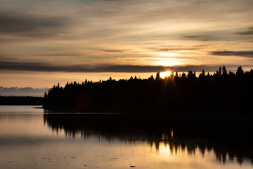 Obraz premium Sunrise Saskatchewan North