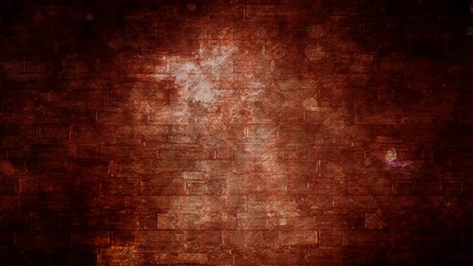 Falling Rocks and Scrolling Red Bricks - Abstract Background Texture