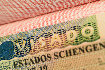 Schengen zone European Union EU visa for travelers, international relations and brexit concept