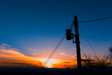 夕暮れ