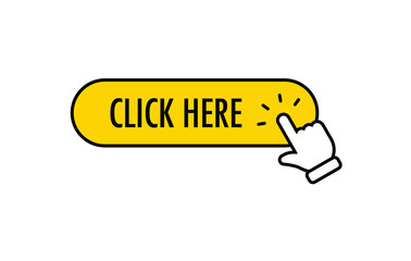 Click here button, with hand clicking icon