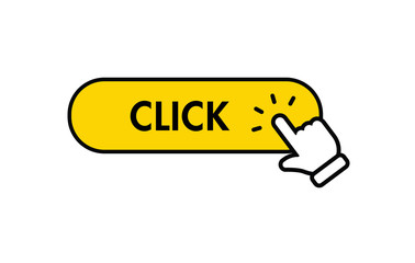 Click here button, with hand clicking icon