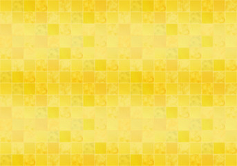 背景：市松模様 シンプル 金 ゴールド