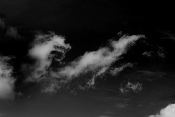 Textured cloud,Abstract white,isolated on black background