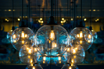 Beautiful lighting decoration in celebration night