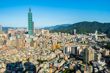 Beautiful architecture building taipei city