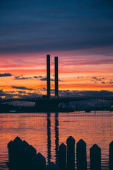 Sunset Over Melbourne Waterfront