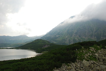 Fototapeta premium Mountains in the fog (Zakopane)