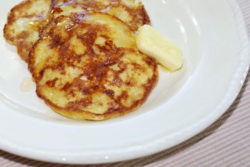 バナナと卵で作ったバナナケーキ
