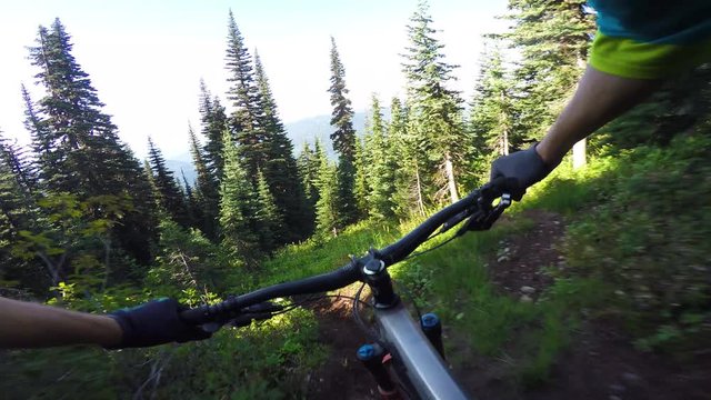 Man Crashes While Riding Mountain Bike 