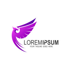 Eagle logo design vector template, vector illustration