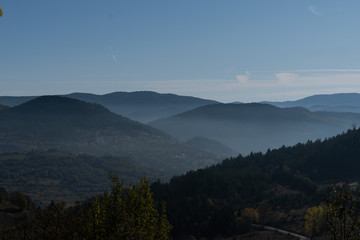 Fog shrouded valley