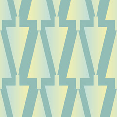 A seamless vector pattern with simple triangular spruce trees in green gradient colors. Unisex christmas background surface print design.