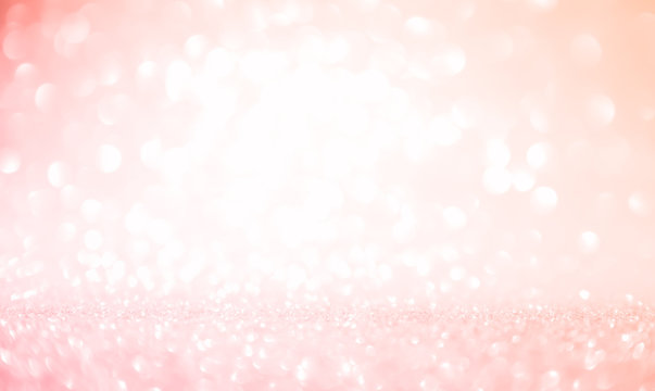 Abstract Blurred pink tone lights background. Christmas