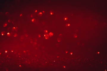Defocused abstract red lights background Christmas