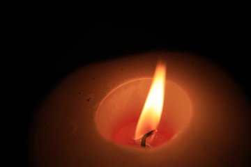 candle in the dark