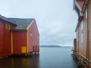 Houses and famous places in Bergen Norway