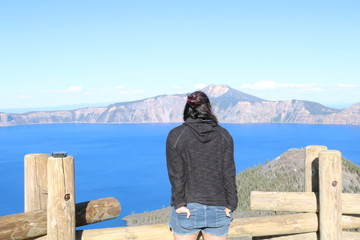 She Overlooks The Bluest Water