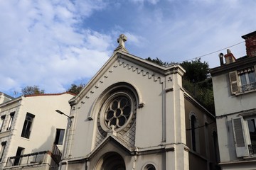 Temple protestant - Eglise protestante réformée de France dans la ville de Vienne - Département de l'Isère - France - Vue extérieure