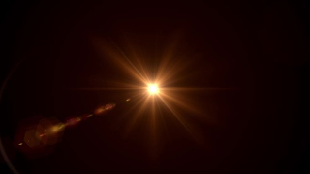 Beautiful optical lens flare effect