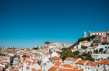 Obraz premium Lisbon. View of the city from the observation deck.