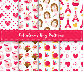 Valentine Day seamless pattern