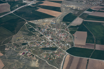 aerial view of the city