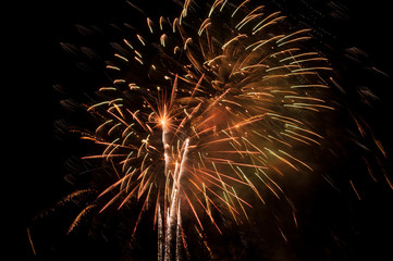 Obraz premium Silvester Feuerwerk zum Jahreswechsel