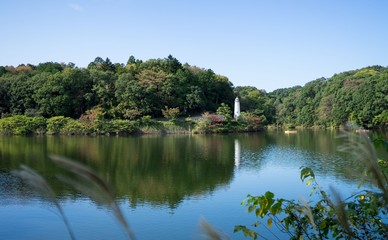 Fototapeta na wymiar 宮沢湖と灯台5