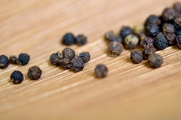 Black pepper on the dry bark tree