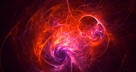 Fractal 3D rendering abstract light background