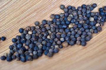 Black pepper on the dry bark tree