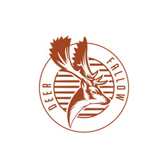 head deer vallow - logo Vintage