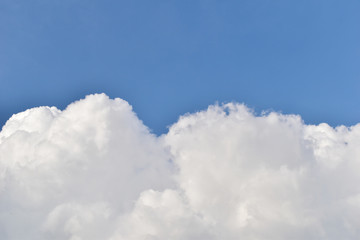 Naklejka na ściany i meble Blue sky with clouds nature background