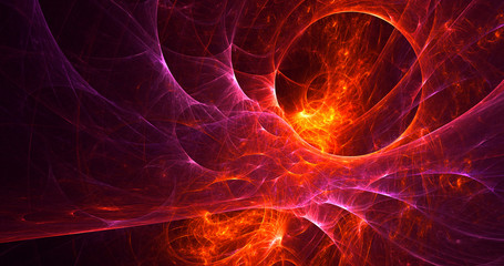 Fototapeta premium Fractal 3D rendering abstract light background