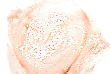 blood stain on a white background