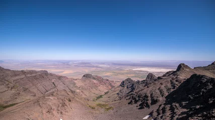 Foto op Canvas Panoramic view at alvord Lake and Alvord desert from East Rim overlook, Steens Mountain, Oregon © Dmitry