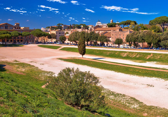 The Circus Maximus and ancient Rome landmarks view