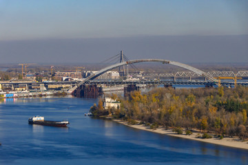 Kiev, Ukraine The skyline of Kiev and the Dnieper River