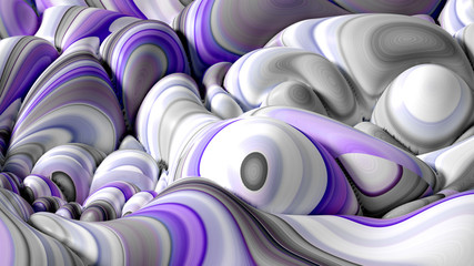 Fototapeta premium Soft, nice abstract background in bright colors. 3d illustration, 3d rendering.